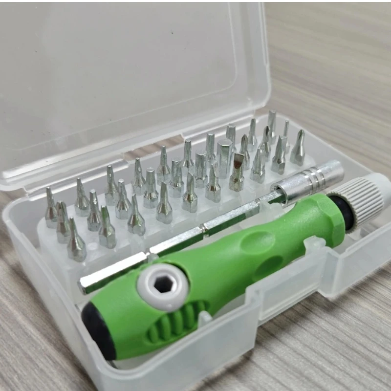 32-In-1 Precision Magnetic Phillips Bits Mini Multifunctional Hand Repair Tool Kit Hard Case for Phone Watch Glasses PCs Custom