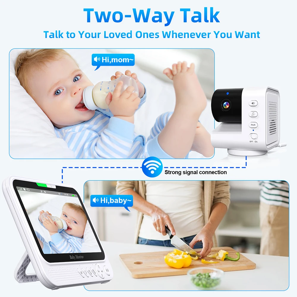 7'' Video Baby Monitor With 4X - Zoom Audio Music review and price