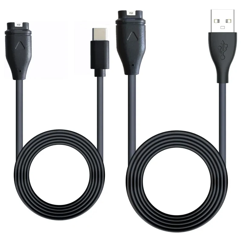 USB charging cable compatible with Garmin Vivoactive 5 4 4S 3 Quatix 7 6 6X 5 USB-C smart watch charger replacement.