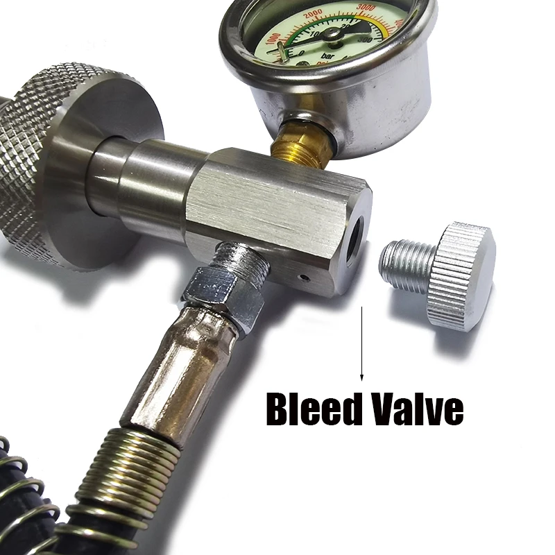 Nova hpa ar din cilindro de mergulho decanting equalização estação enchimento pressão mangueira e calibre de pressão dupla 232 e 300 barra