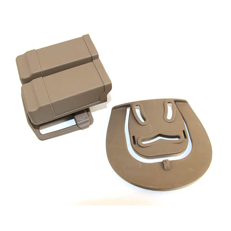 Custodia tattica doppia singola per caricatore per Glock 17 Beretta M9 Sig USP 9mm calibre.45 Custodia per fondina per caricatore con clip per proiettile