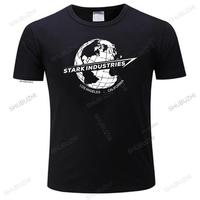 man t-shirts brand clothing Stark Industries Globe Inspired by Tony Stark Printed T-Shirt Cool Casual pride men Fashion tshirt