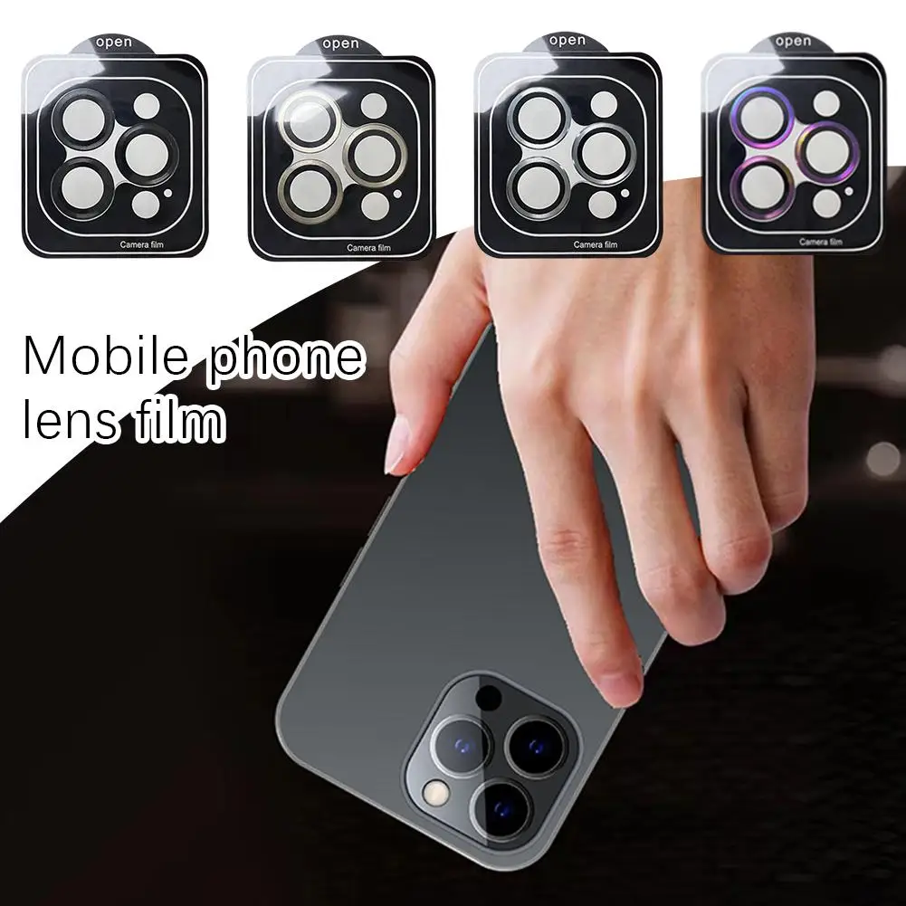 For IPhone 16 Lens Film For Iphone 16 Promax Lens Film Fully Packaged CD Striated Positioning Plate AR Anti-reflection Lens F0A4