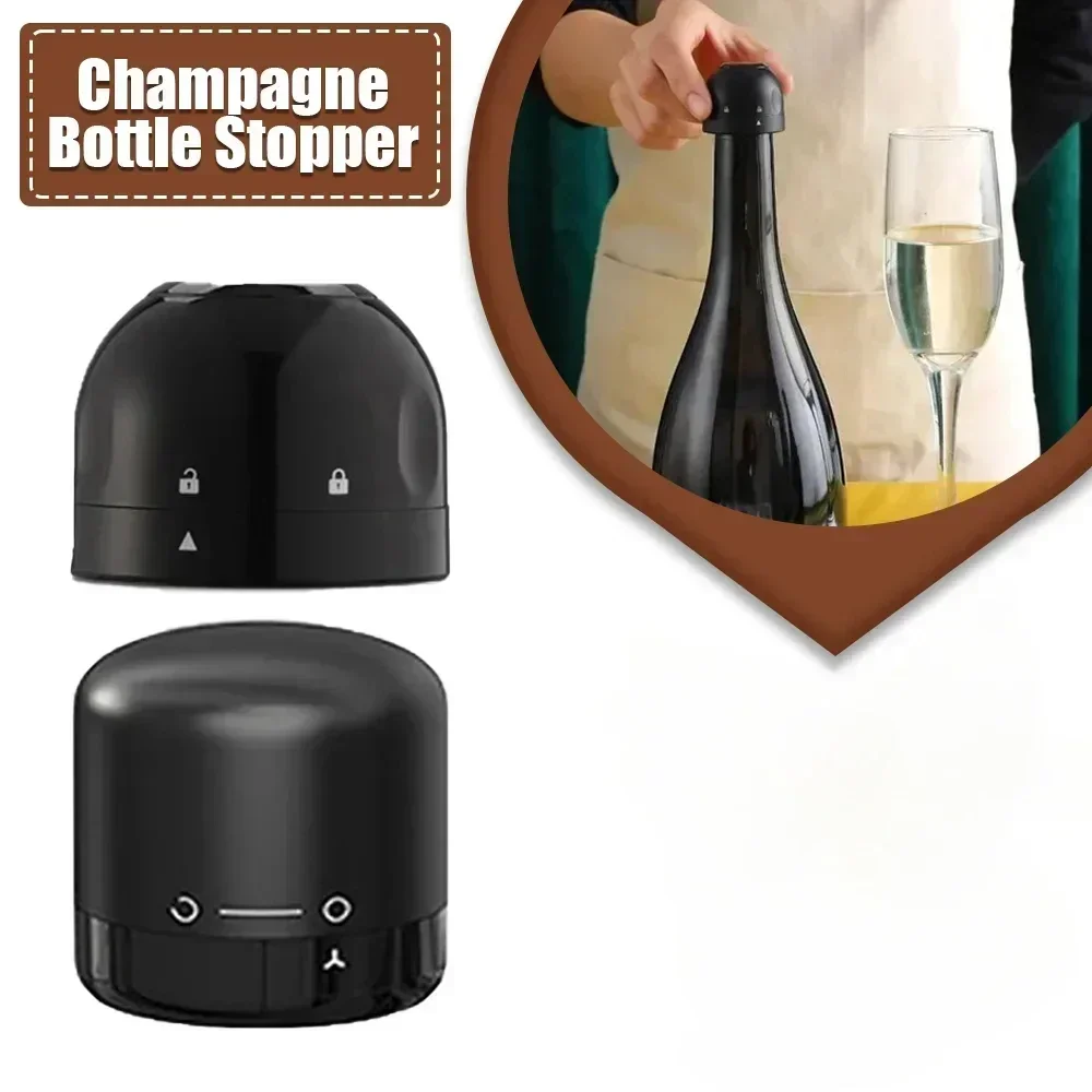 

1PCS Vacuum Red Wine Bottle Cap Stopper Silicone Sealed Champagne Bottle Stopper Reusable Retain Freshness Wine Plug Bar Tool