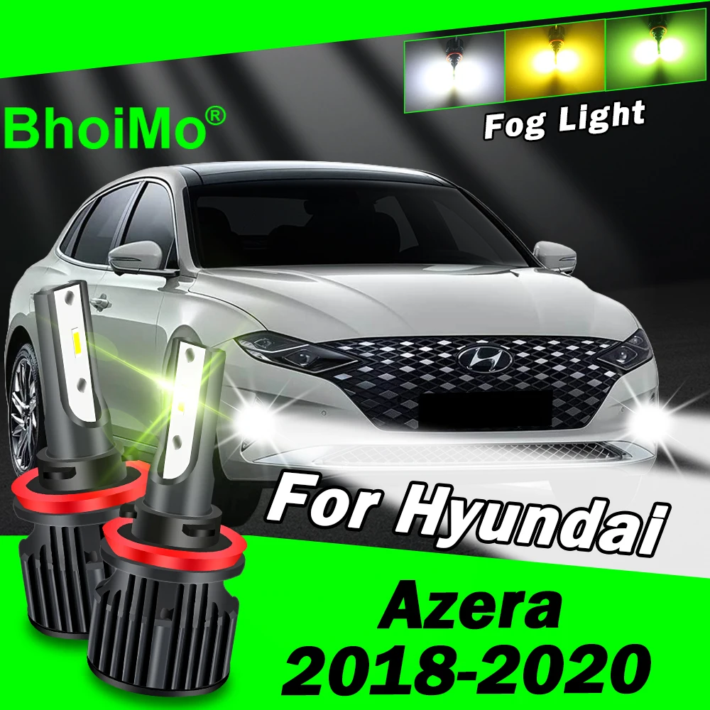

BhoiMo For Hyundai Azera Front Fog Light Lamp 2018 2019 2020 Led Bulbs