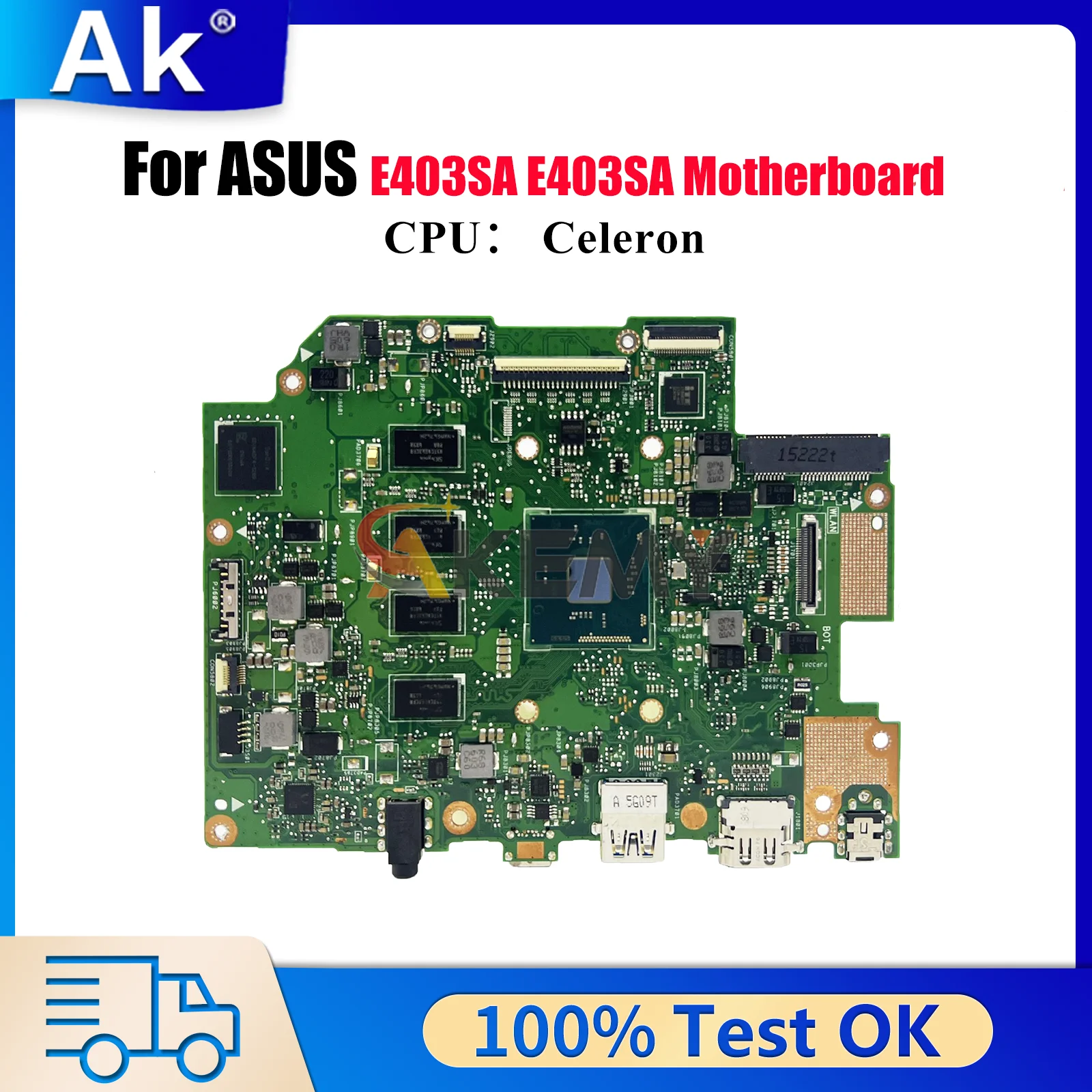 

E403SA Материнская плата для ноутбука ASUS EeeBook E403S E403SA Материнская плата для ноутбука с процессором Celeron 100% тестирование ОК быстрая доставка stk