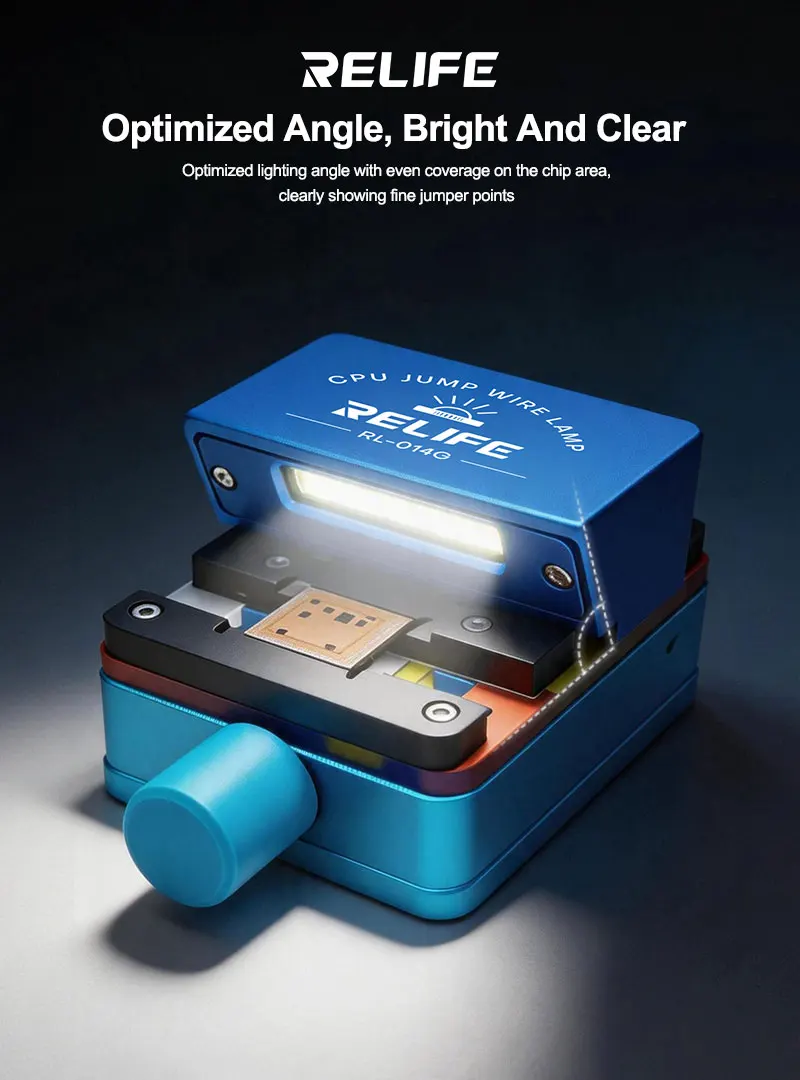 

RELIFE RL-014G Precision Repair Light No-Block Microscope View LED Fill Lamp for Phone CPU Jumper Wire and Motherboard Soldering