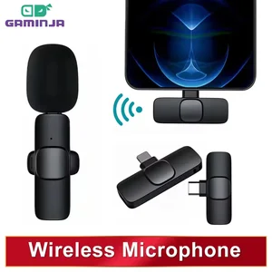 Portable wireless lapel microphone, audio and video recording, mini iphone microphone, android, long -term battery, live broadcast, games 7 Main Sales Recording - №4