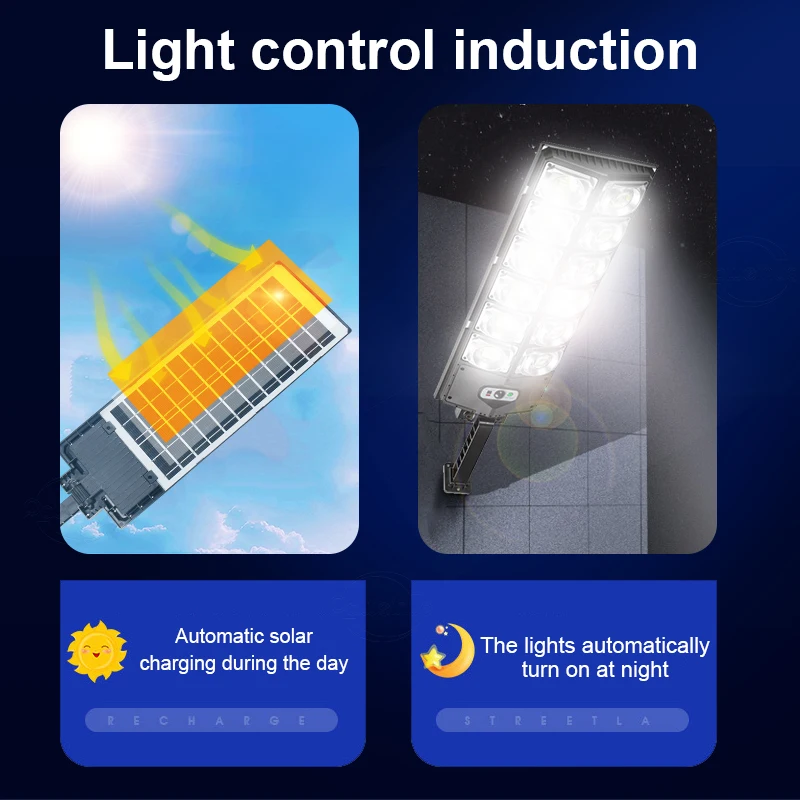 998000000LM 800000W Outdoor Solar Power Lamp Motion Sensor Remote Control  Garden Lighting IP65 Waterproof Street Yard Light