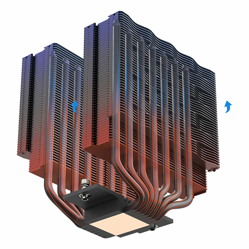 Metalfish DH1500 CPU Air Cooler 7 ความร้อนท่อPWM 12 ซม.พัดลม 153 มม.ความสูงTDP 280Wสําหรับ 1851/1700/1200/115X/AM5/AM4/2011/X79/X99