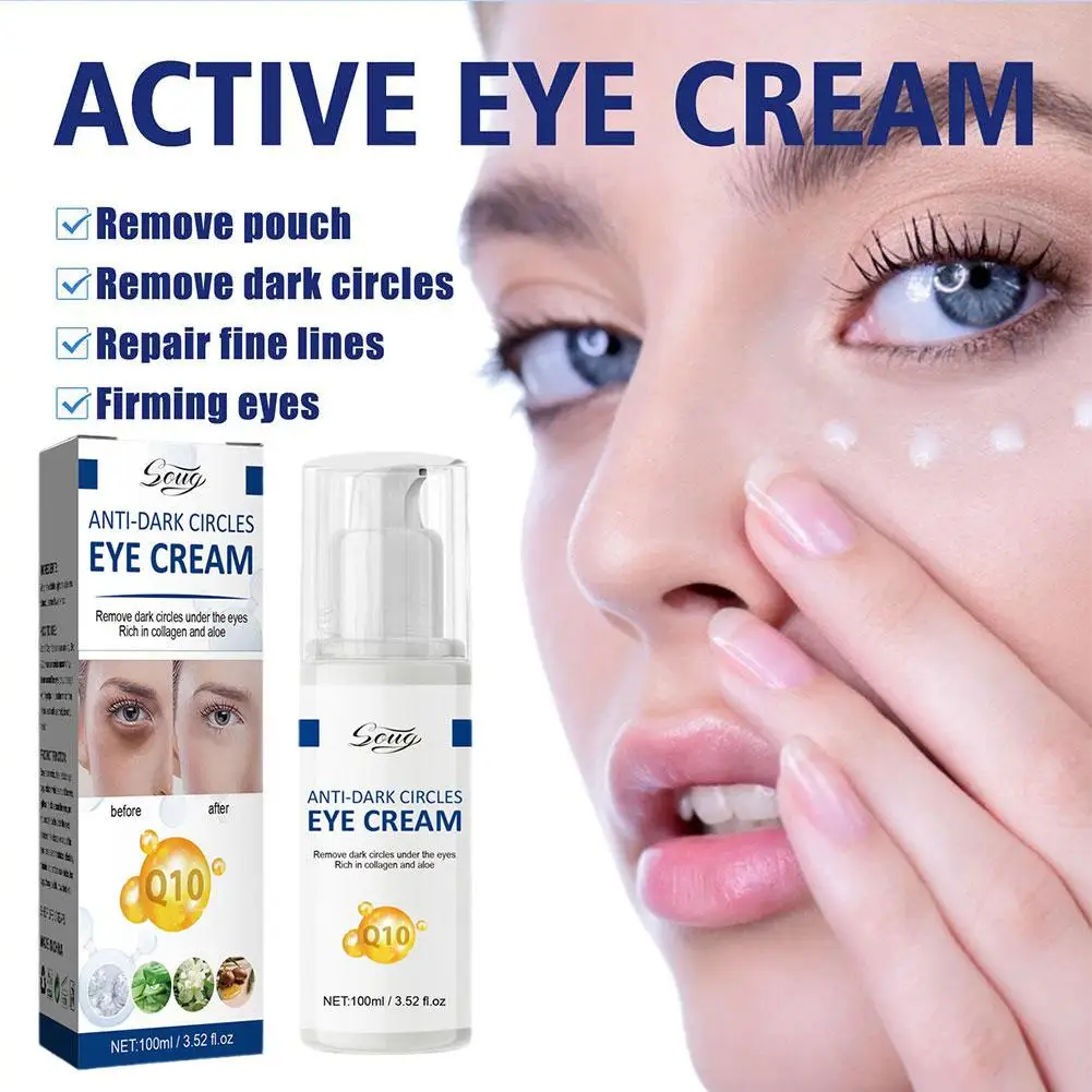 100ml Collagen Eye Cream Dark Circles Puffiness Removal Fades Fine Lines Moisturizing Anti Aging Eye Cream For Bags Under E E6p4