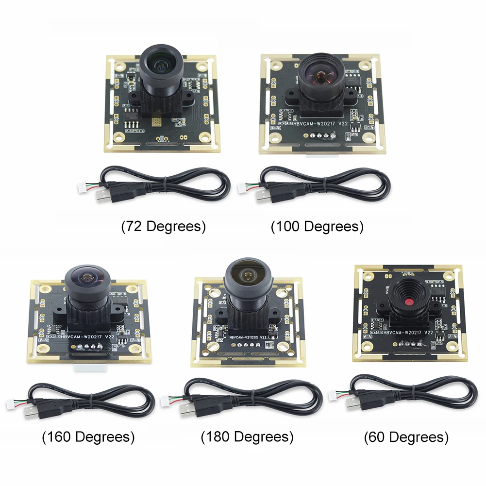 OV9732 Camera Module Board 720P 1MP Lens Monitoring Module 1280x720 60/72/100/160/180 Degree Adjustable Manual-focus MJPG/YUY2