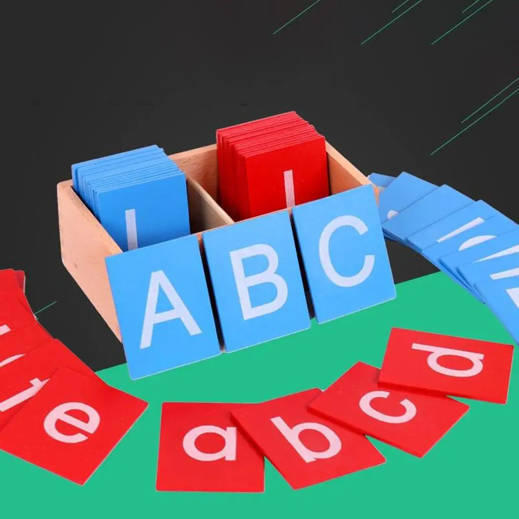 

Деревянная доска с английскими буквами ABC, деревянная игра для обучения грамоте, учебные пособия для раннего детского сада, игрушки с заглавными и строчными буквами для детей 3, 4, 5, 6 лет