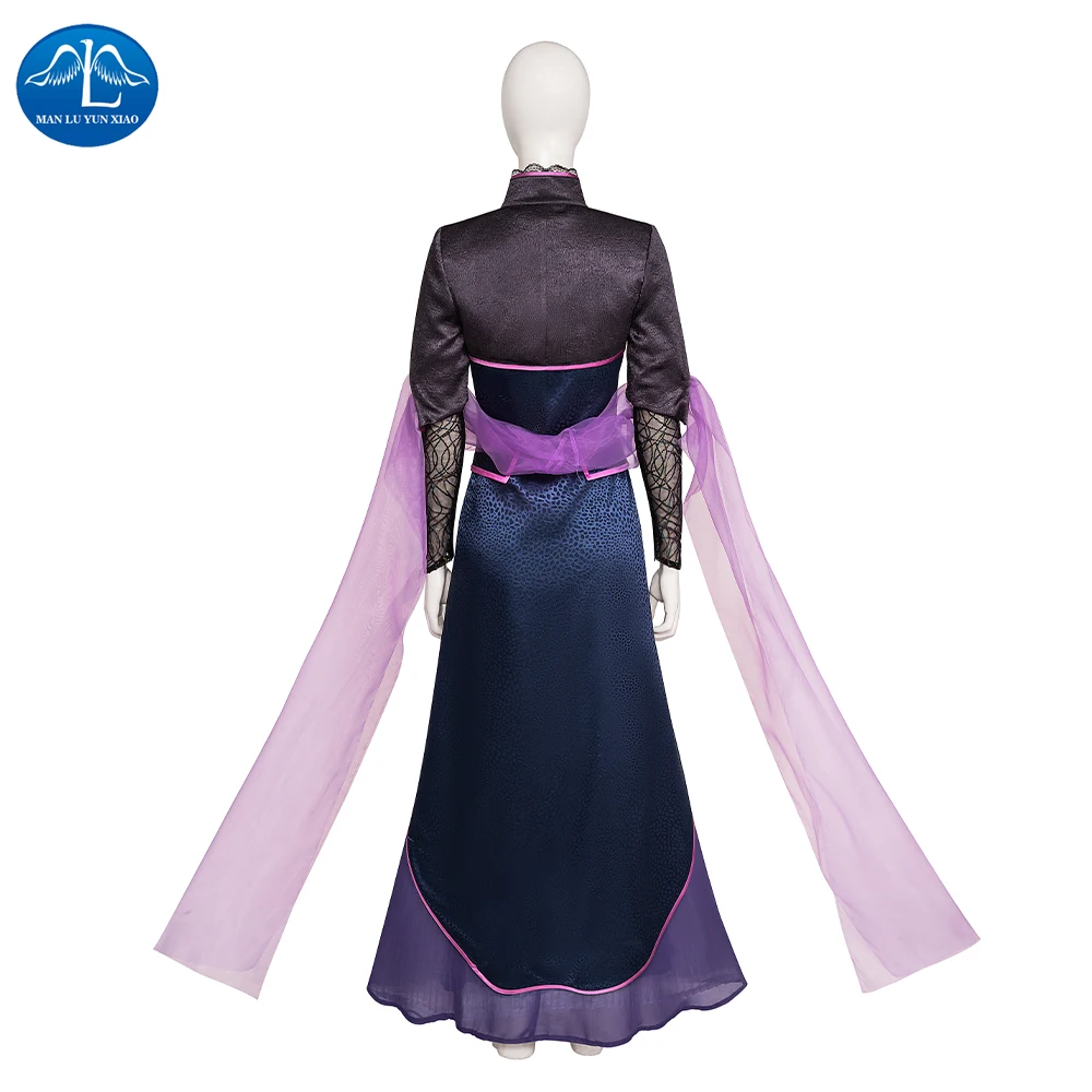 Movie Agatha Harkness Cosplay Agatha Cos All Along Costume New Elegant Dress Coat Shawl Accessories Set Christmas Party Full Set