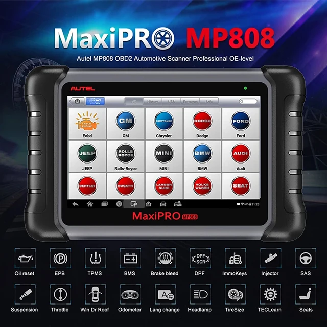 Picture 3: MaxiPRO MP808  Professional Diagnostic Tool Key Programming Code Reader 2 Auto Car Scanner
