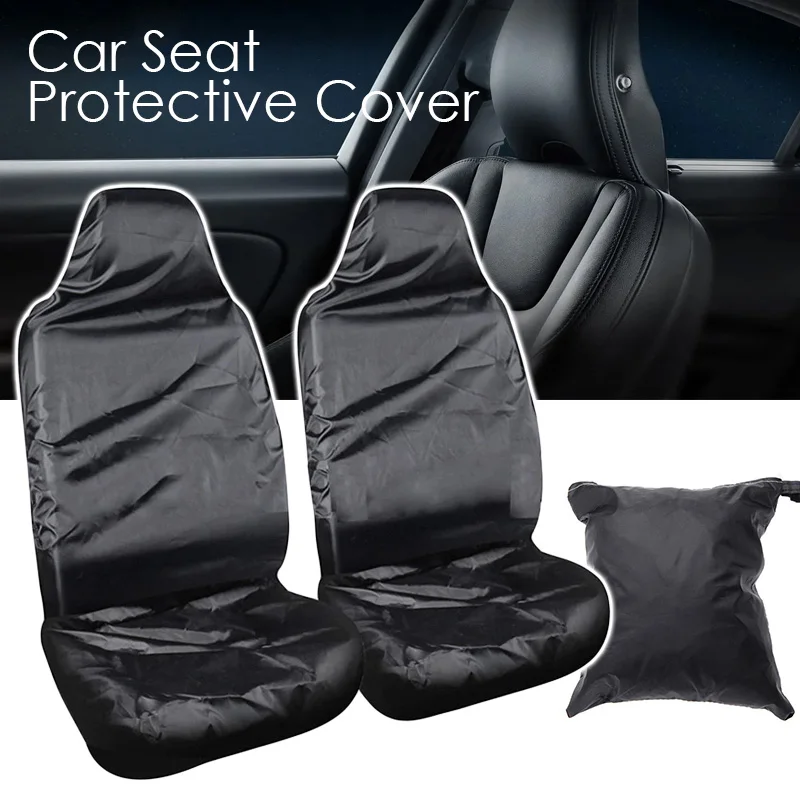 

Universal Car Black Seat Cover Oxford Waterproof Dustproof Antiskid Repair Pull Cargo Car Suv Truck Seat Protective Covers