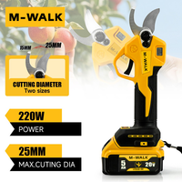 Brushless Electric Pruning Shears 2 Gears Garden Tool Cordless Electric Garden Scissors Fruit Tree For Dewalt 20V Battery Pin