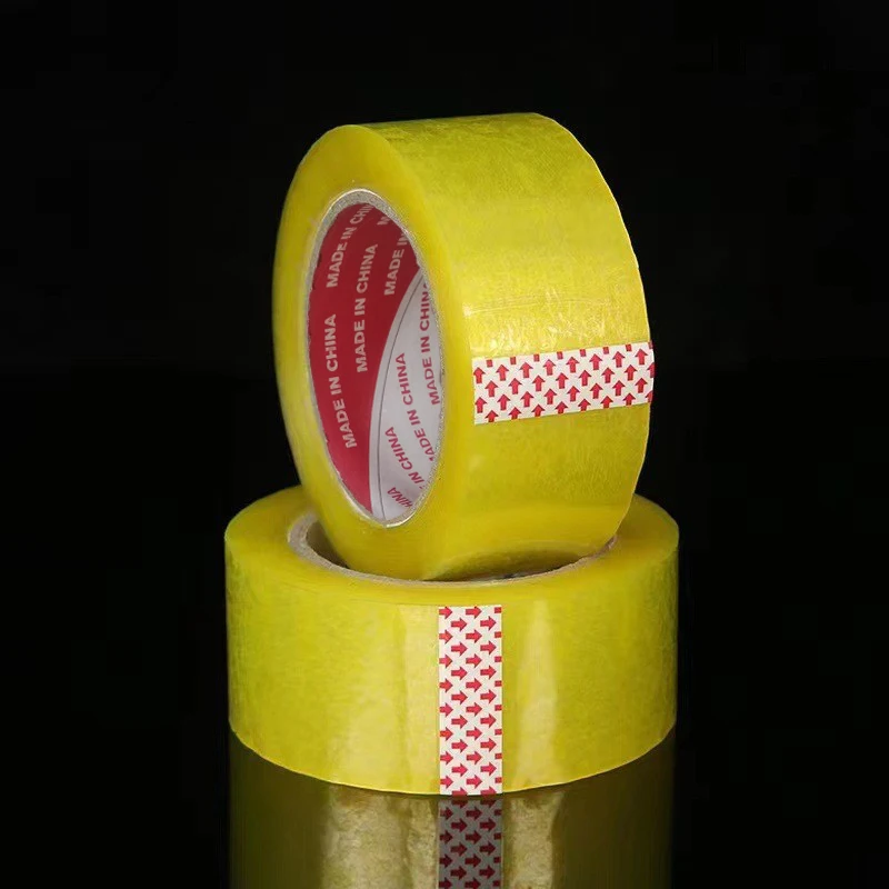 Transparent Yellow, Transparent White Tape for Express Packaging of Large Rolls and Thick Box Sealing 48mm * 110M (2Pcs)