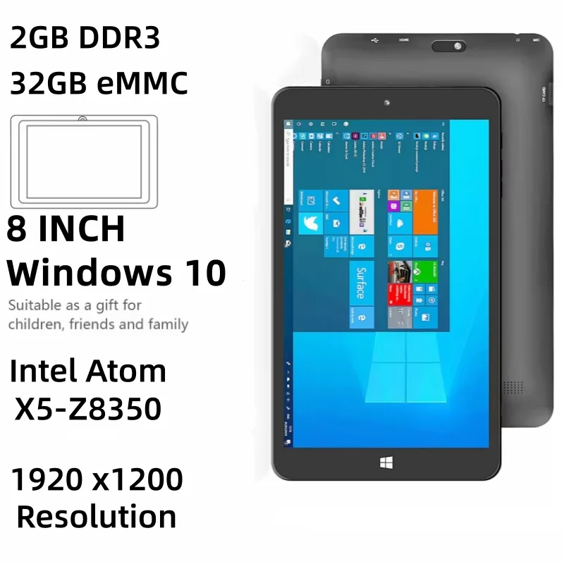 

TC1 64bit New 2GB RAM 32GB ROM 8.0 INCH Windows 10 X5-Z8350 CPU Tablets 1920 x1200 IPS Quad Core WIFI