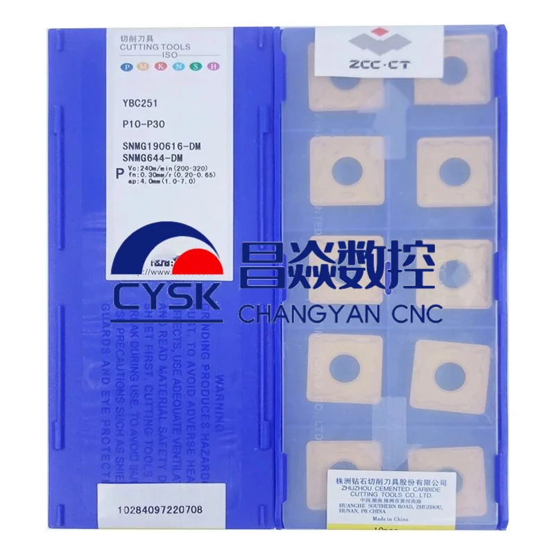 Original ZCCCT SNMG190616-DM YBC251 YBC252 carbide insert for CNC turning Tools