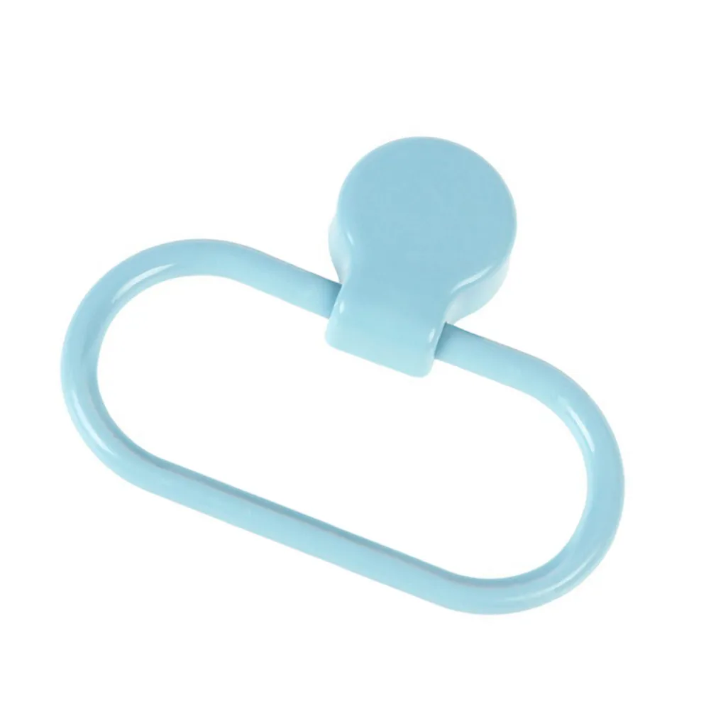 

No Drilling Self-Adhesive Towel Ring Made of Premium ABS for Bathroom Kitchen Use Towel Holder Modern Simple Style Easy Mount