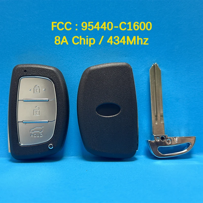 CN020150 Aftermarket 3 Button Smart Remote Control Key 8A Chip 434Mhz FCC 95440-C1600 Keyless Go For Hyundai Sonata 2018+