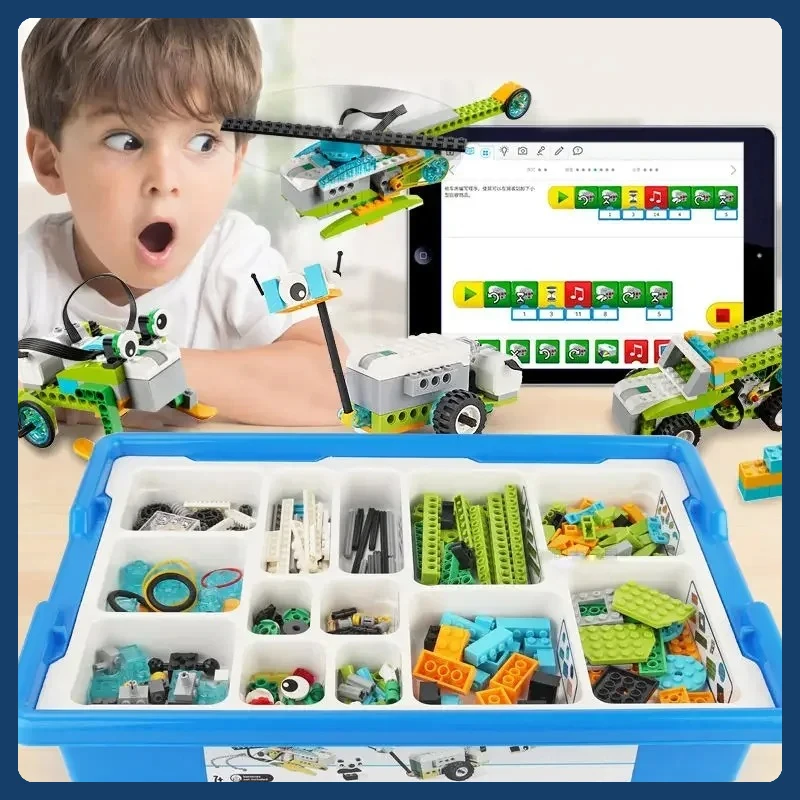 

WeDo 2.0 Educational FunctionsParts Compatible 45300 Core Set Building Blocks DIY Toys Christmas Gifts