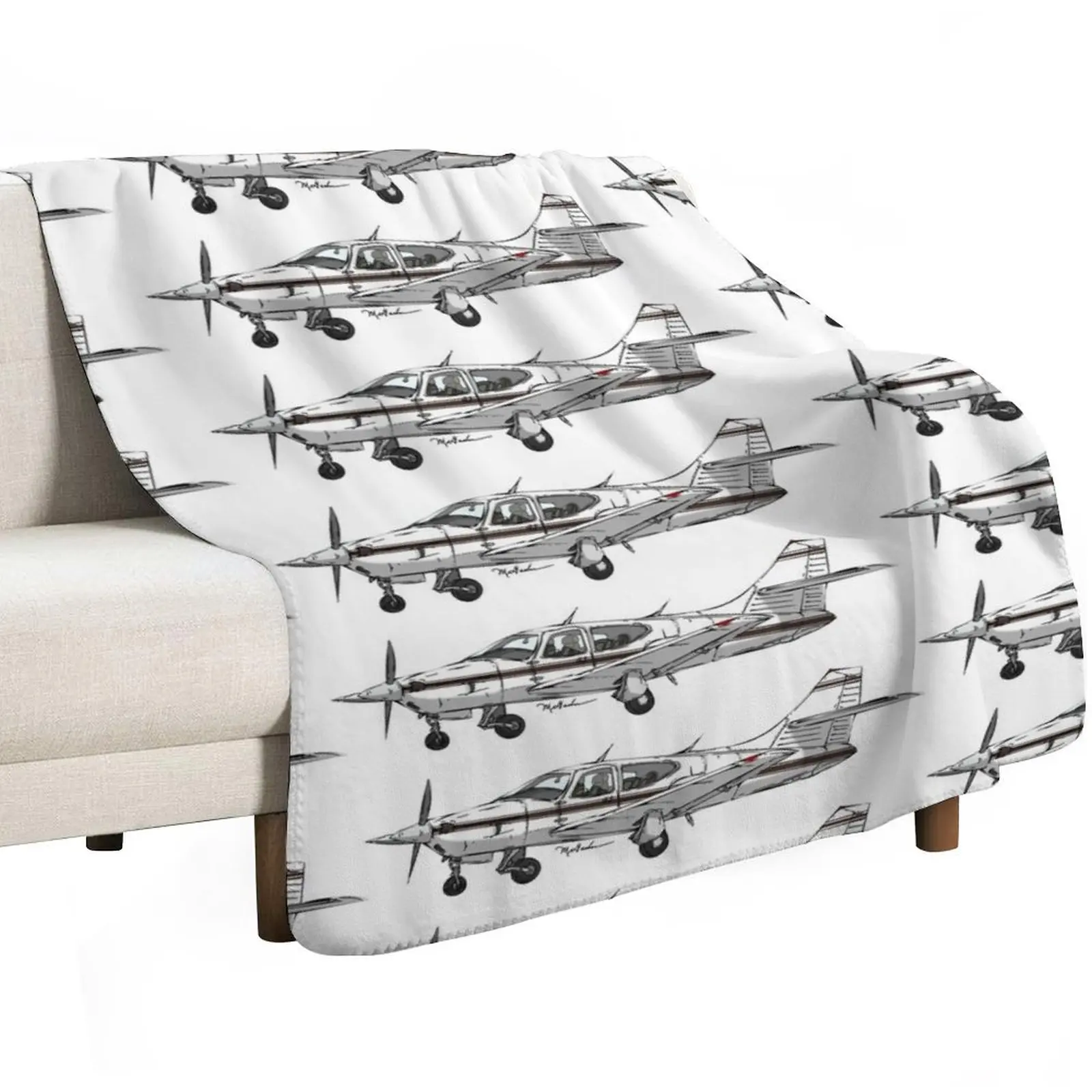 Rockwell Commander CS-DDG Throw Blanket Thin Soft Blanket for Summer Night Sleeping