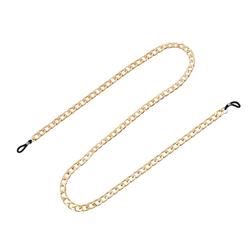 

Men's Necklaces Sun Glasses Eyeglasses Holder for Man Hip Hop European and American Strap Sunglasses Chain Cord Golden Miss