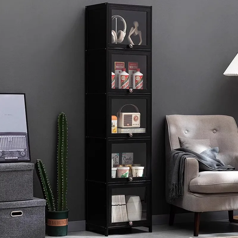 Living room wine cabinet against the wall Locker display high-end integrated Wine display cabinet Small display