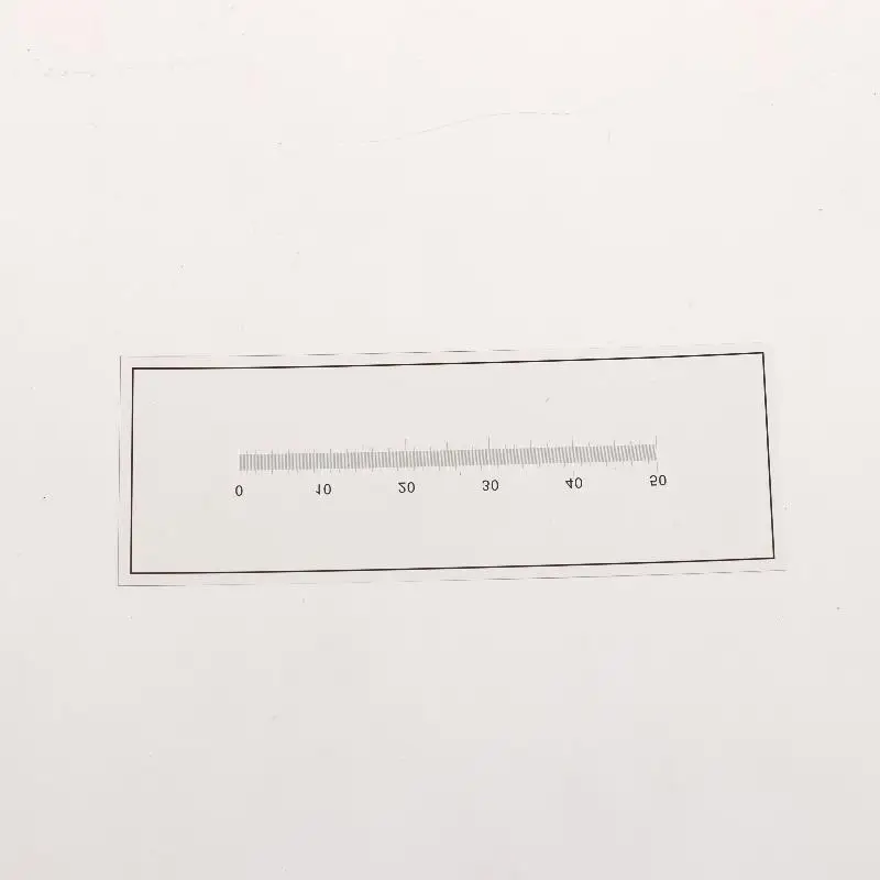 Mikroskop-Mikrometer-Kalibrierlineal 0,1 mm Präzision 50 mm Markierungen für Schulunterricht Labor Wissenschaftsexperimente – Detail 3