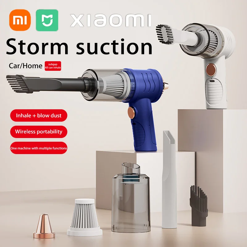 Xiaomi Power Vacuum Cleaner Car 9850000Pa Mini Portable Handheld USB Recharging Cordless Dust Cleaners Household Indoor Cleaning