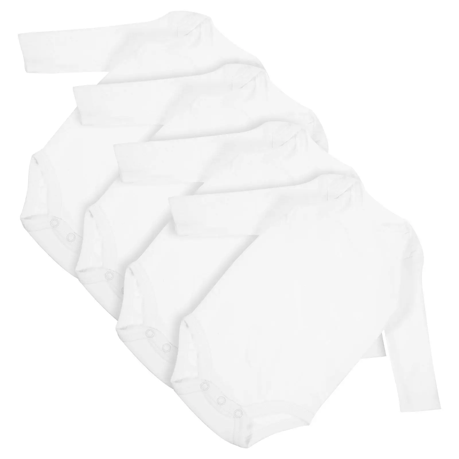 

4Pcs Baby Rompers Soft Cotton Breathable Short Sleeve Infant Jumpsuits Solid Color Washable Toddler Outfits Summer Spring Baby