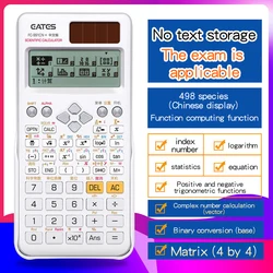 Dual Power Supply Scientific Calculator with LCD Notepad 498 Functions Professional Portable  Calculator for Students Upgraded