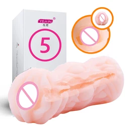 Pocket Pussy Real Vagina Top Male Masturbator Stroker Cup Soft Silicone Artificial Adult Products Safer Sex Toys for Men