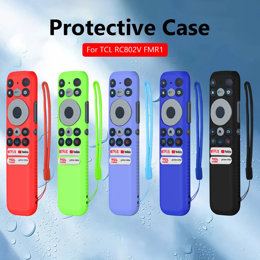 Replacement Waterproof Cover for TCL RC902N FMR1 Remote Control Protective Case for Home Living Room Silicone Tool