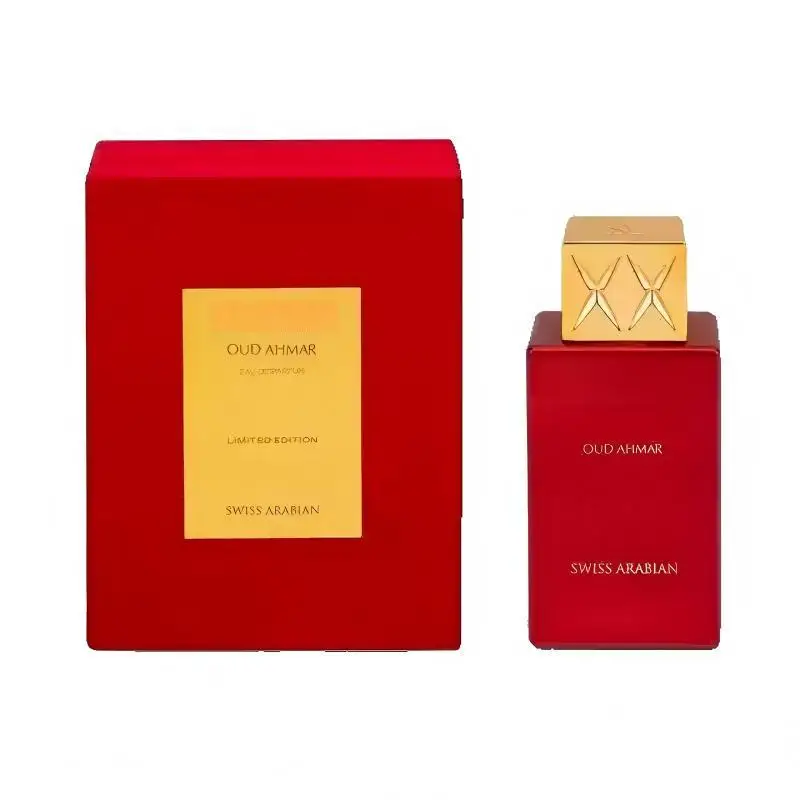 

Oud Ahmar by Swiss Arabian Extrait de Parfum: Limited Red Edition, Rich Oud Scent for Unisex