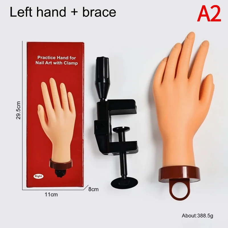 1/2Pcs Flexible Soft Adjustable Plastic Finger Practice Model