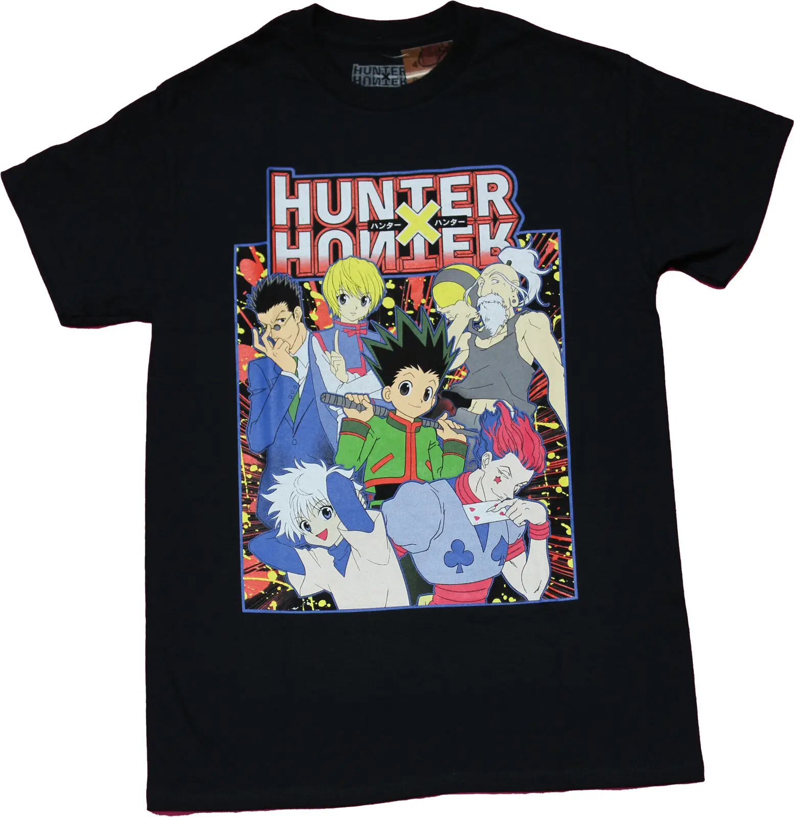

Hunter X Hunter Mens T-shirt - Group of Six Under Logo
