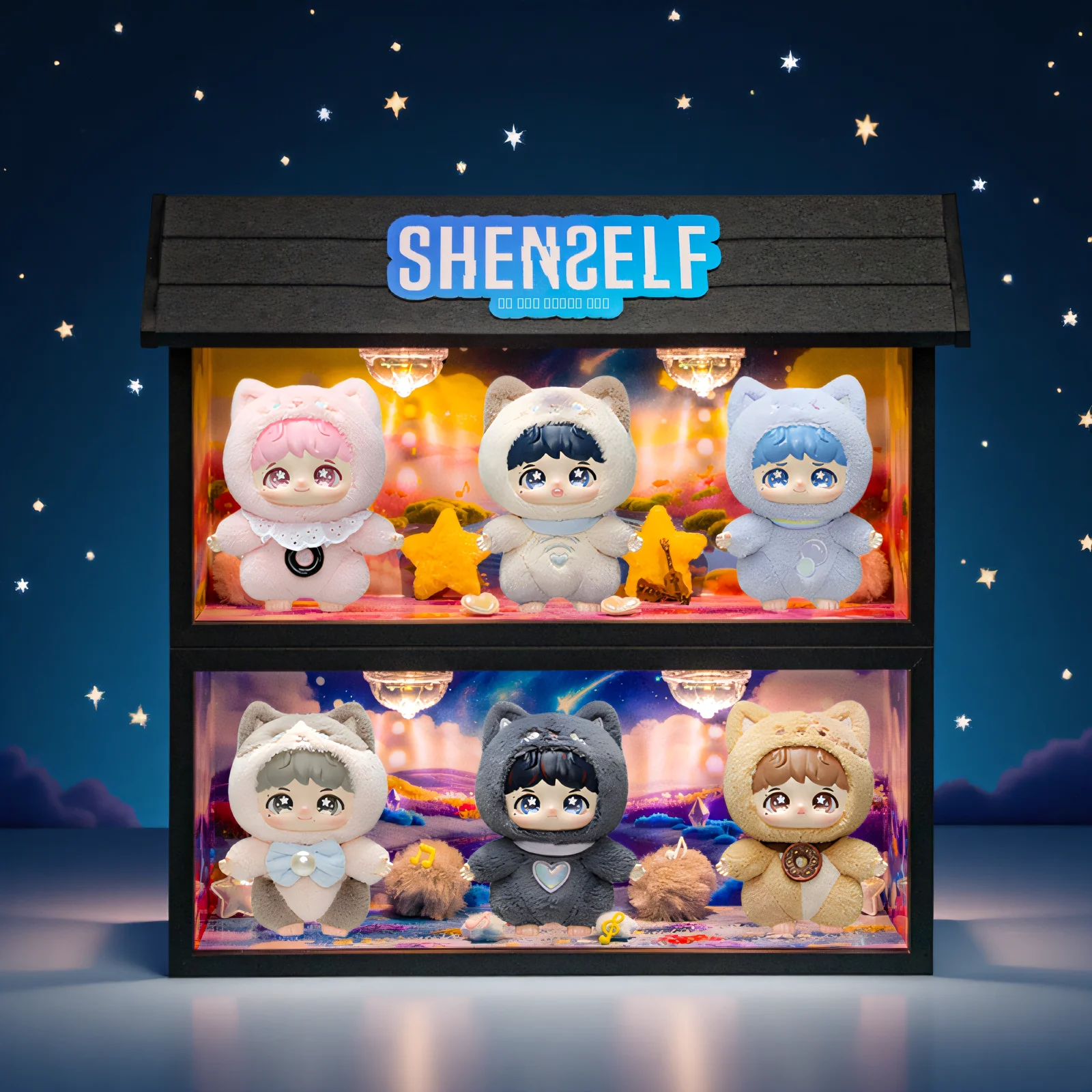 tapis-a-bulles-toimaa-plu-boite-d'exposition-de-rangement-de-jouets-poupee-inversee-profonde-figurine-de-collection-etui-de-personnage-pluie-souple