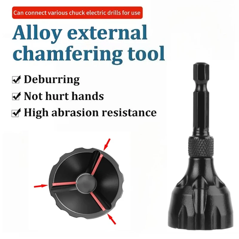 

Инструменты для снятия заусенцев с внешней фаской, металлический инструмент для снятия заусенцев, цилиндрическая резьба для снятия фаски, винт и инструмент для обрезки болтов