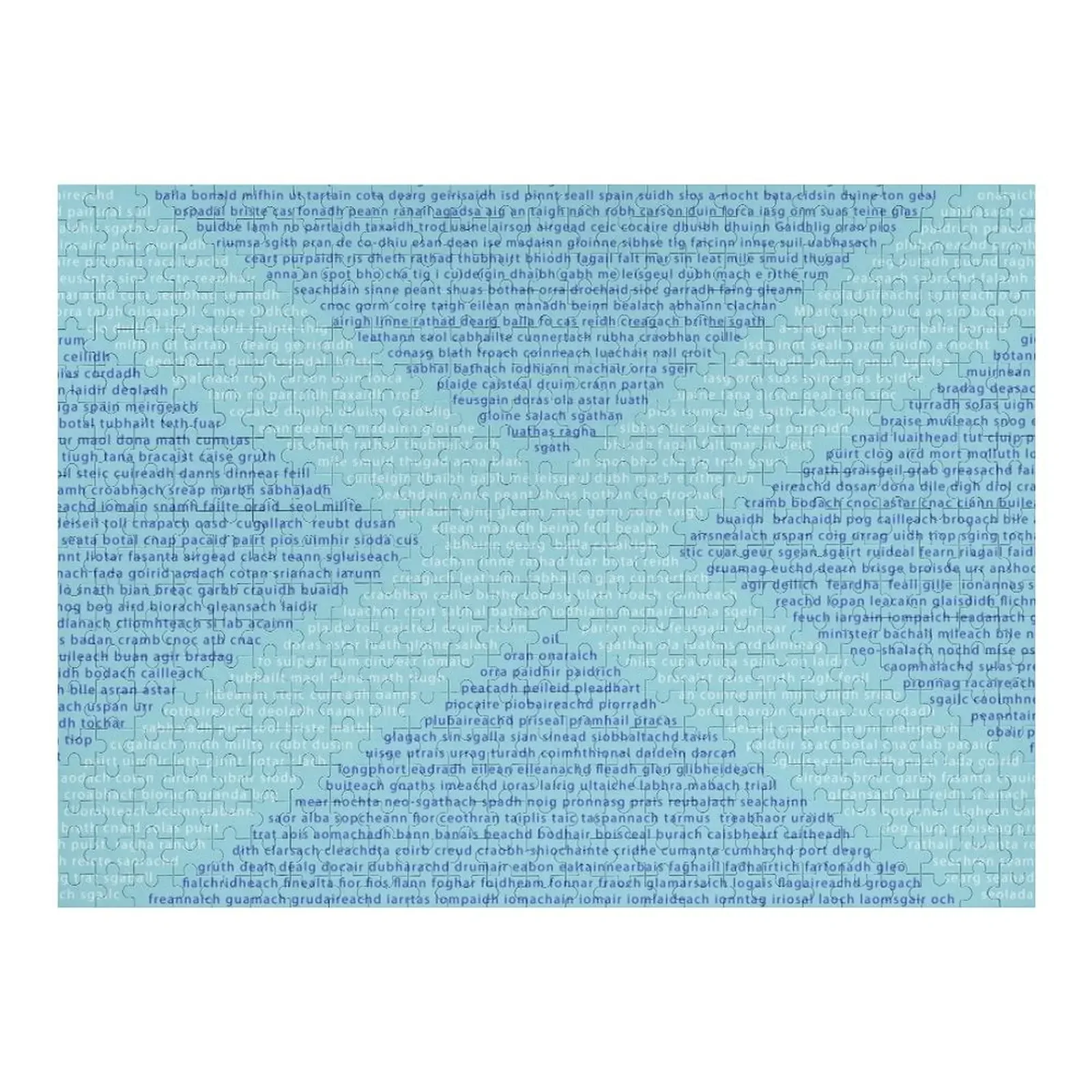 

Gaelic Words in a Saltire Jigsaw Puzzle With Photo Customized Picture Personalized Toys Puzzle