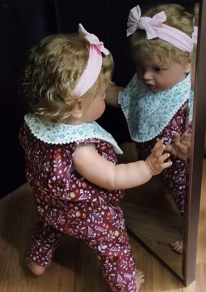 St.Store Fornitura limitata personalizzata da 26 pollici Reborn Baby Pippa con capelli radicati a mano Bambola già finita con abito diverso