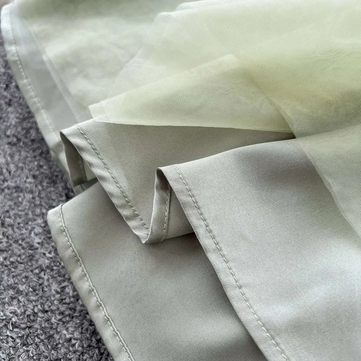 ภาษาฝรั่งเศสคําสีเขียวชุดชายหาดผู้หญิงฤดูร้อนดอกไม้สามมิติตาข่ายชุดยาวสุภาพสตรี Slim A-Line Boho ยาว Robe Vestidos