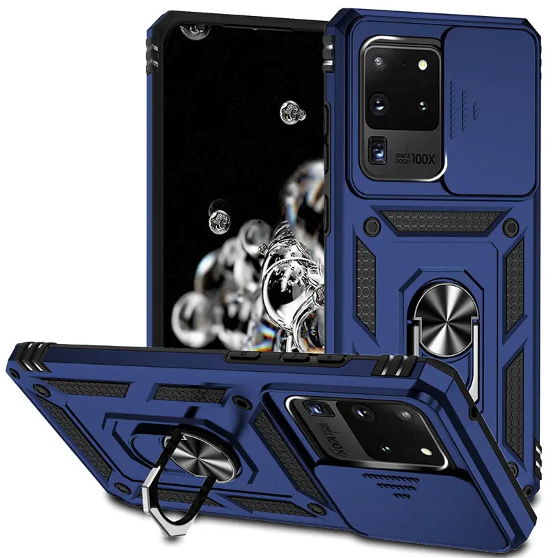 For Samsung Galaxy S20 Ultra Case Heavy Duty Shockproof Slide Lens Protector Multi Function Armor Cover for Samsung S20Ultra 5G