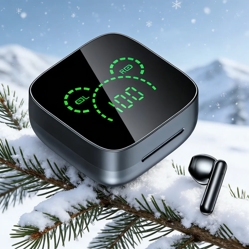 TWS Wireless Bluetooth Earphones Touch Control 9D Stereo Headset with Mic 5.3 Sport Earphones Earbuds LED Display