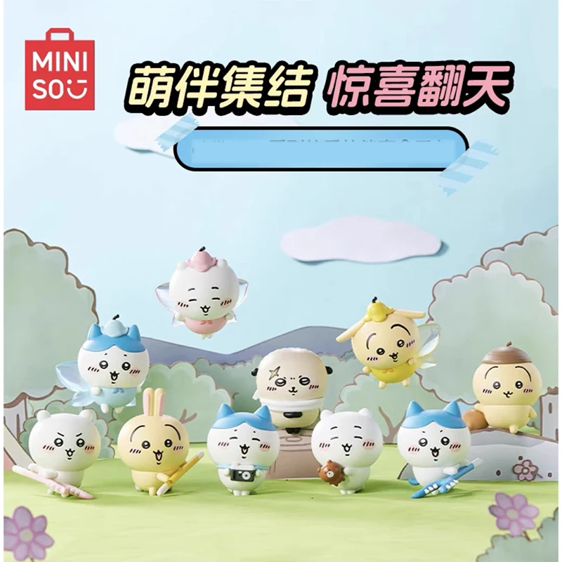 

MINISO Chiikawa Happy Partner Series Cute Desktop Ornament Gift Interior Decorations Flower Fairy Decoration Gift Toy Collection
