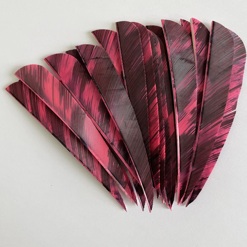 Archery 50Pcs Turkey Feathers 5Inch Hunting Arrow Fletching Right Wing Parabolic Shape DIY Handmade Arrow Vanes DIY Feather Acce