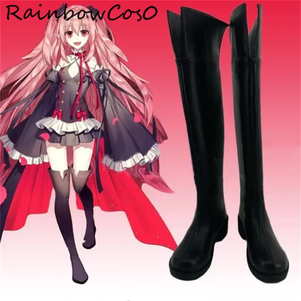 

Krul Tepes Seraph of the end Cosplay Shoes Boots Game Anime Party Halloween RainbowCos0 W5211