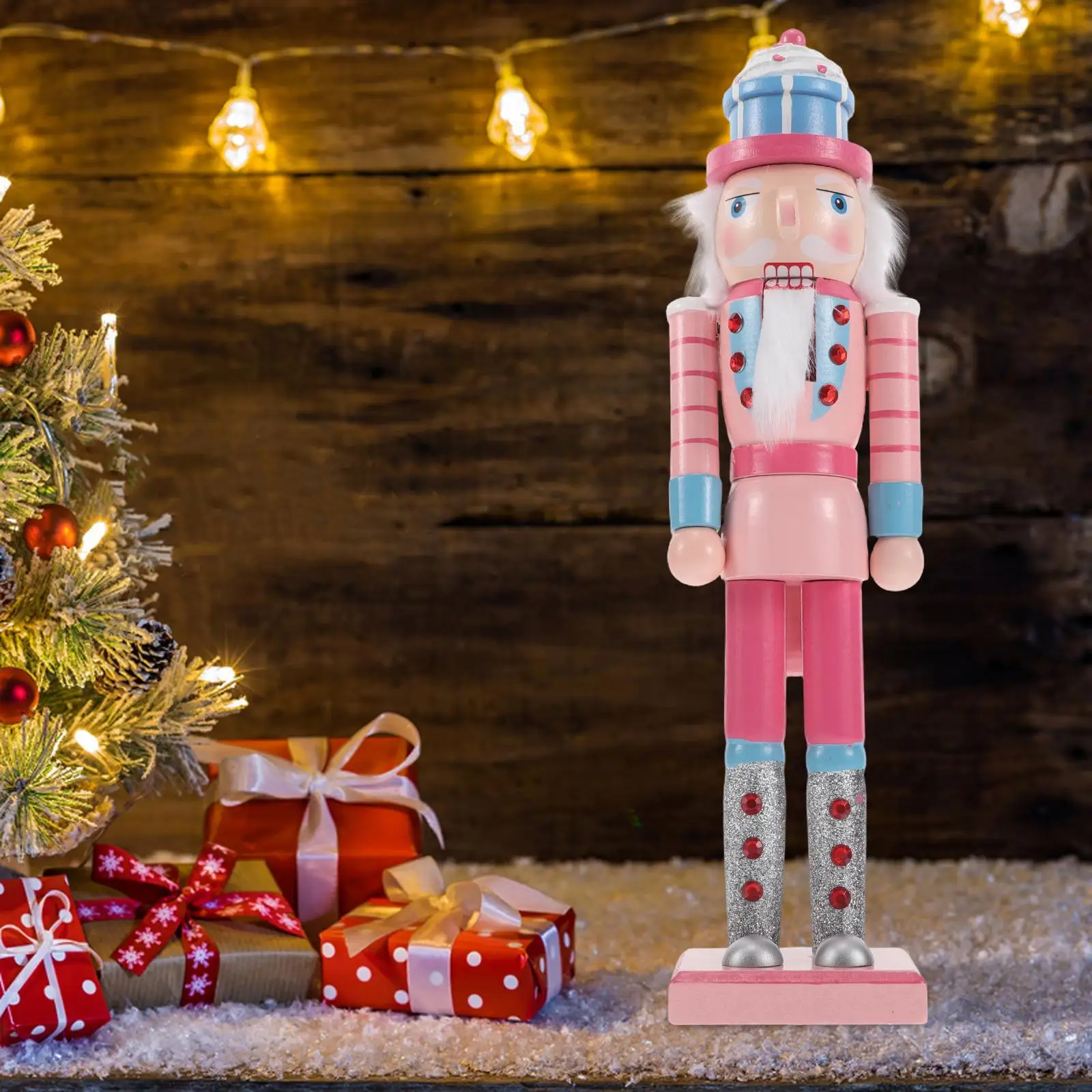 Christmas Nutcracker Soldier Decor 1 Pc Premium Wood Craft Home Hotel Tabletop Adornment Xmas Photo Prop Christmas Tree